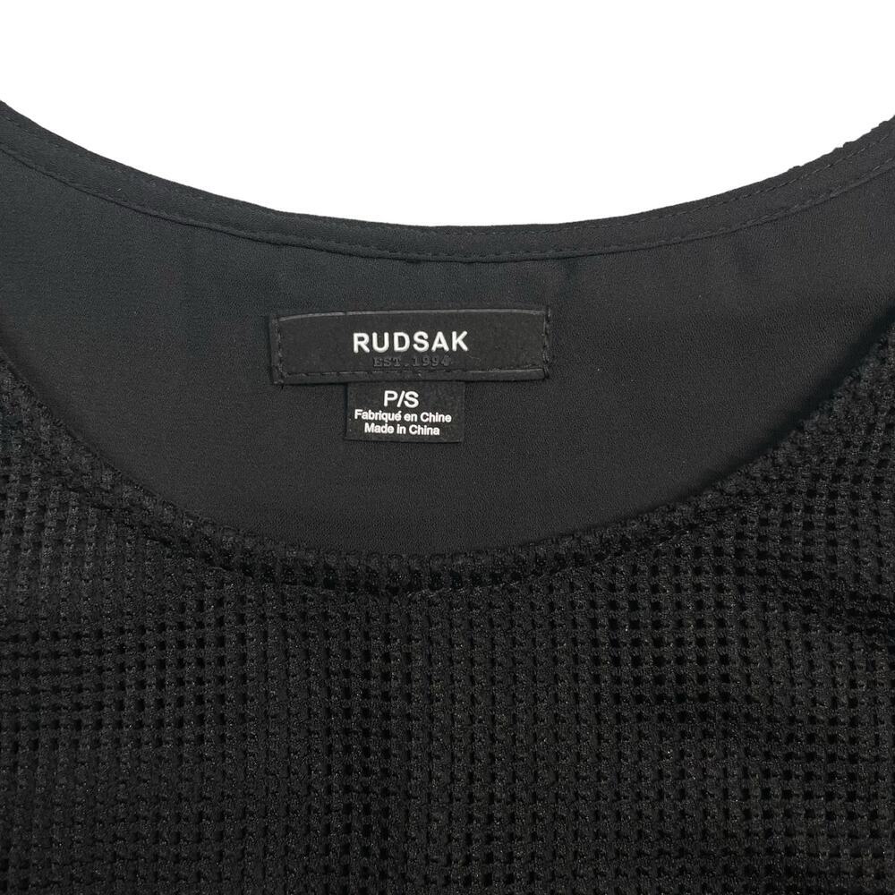 RUDSAK Sleeveless Tunic Blouse Combo Sz Small Black - Picture 5 of 5